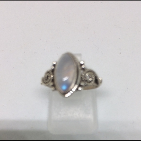 COPY - 🎀STERLING SILVER 🎀RAINBOW MOONSTONE ‼️NEW SIZES - Picture 5 of 8
